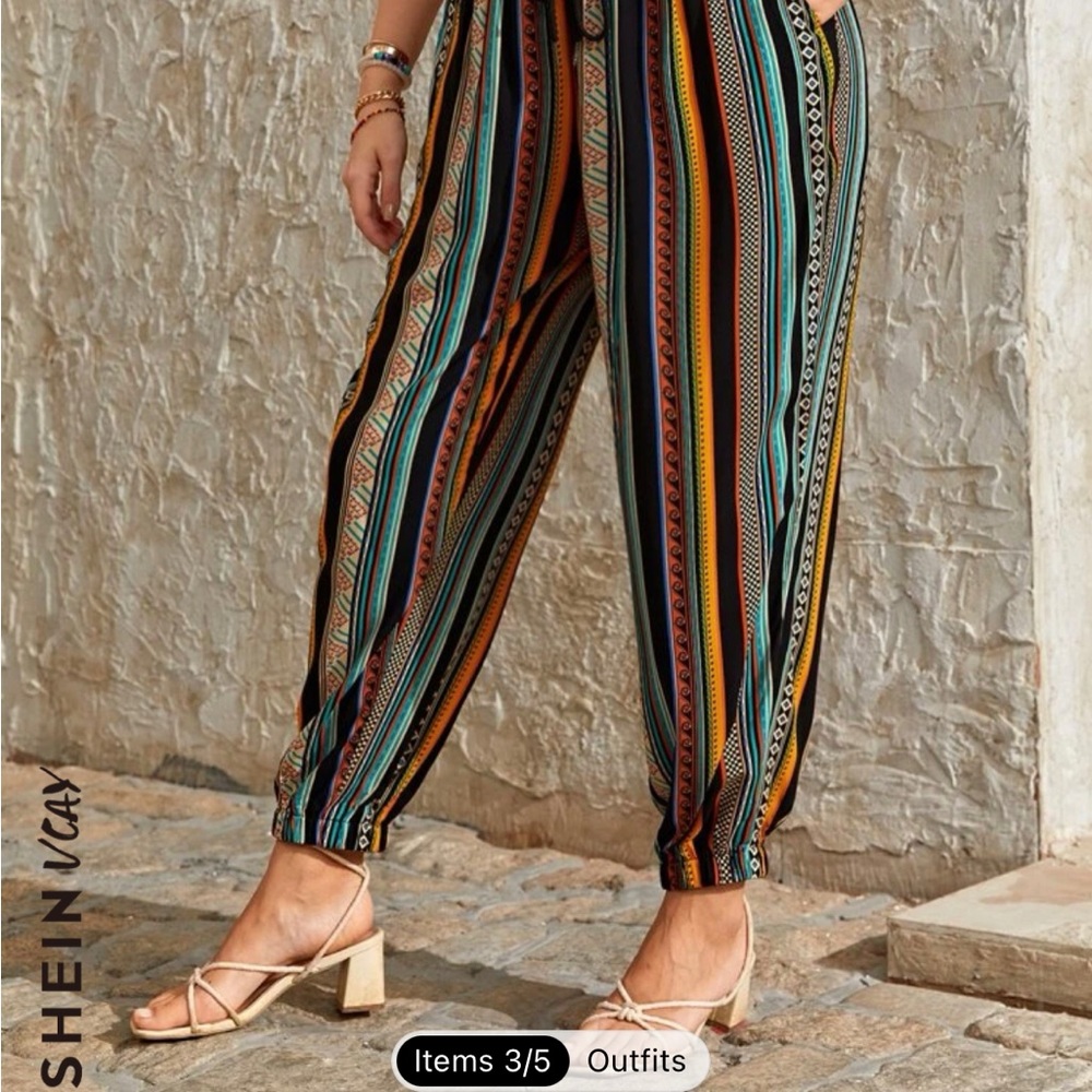 Drawstring Waist Pants - Picture 2 of 2
